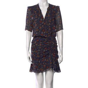 Veronica Beard Floral Print Mini Dress - Size 4, perfect for fall events